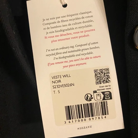 NWT Sezane Will Jacket - Picture 7 of 8